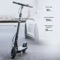 Електросамокат OKAI ES10-NEON Lite Black 9", 300(600)W, 7.8Ah, 30km, 25km\h, 20%, NFC, App,15kg (ES10-B) - мініатюра 9