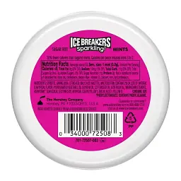Льодяники драже Ice Breakers Sparkling Raspberry Lemon Seltzer - мініатюра 4