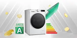 LG Пральна машина фронтальна, 11кг, 1400, A, 57см, дисплей, пара, інвертор, білий - мініатюра 2