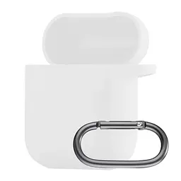 Чехол Silicone Case 1,2mm для AirPods 1/2 белый