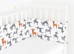 Бортики в дитяче ліжечко 30x120 BAMBI, сірий (WeltBed_Bambi_30x120) - мініатюра 2