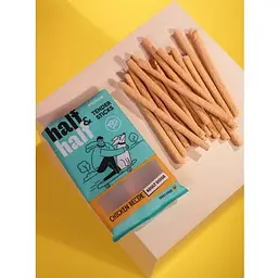 Ласощі для собак Half&Half у формі м'ясних паличок з куркою 100 г - мініатюра 4