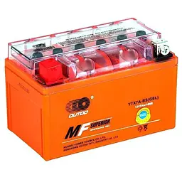 Мотоакумулятор OUTDO (Maxion) UTX7A-BS GEL, 12V 7 Ah (150 х 87 х 94), Orange, Q8