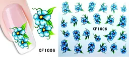 Наклейки для нігтів Квіточки XF1006