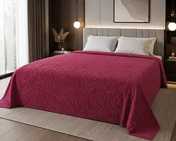Простирадло махрове жакардове Parisa Home 200х220 щільність 400 г/м2 бордо