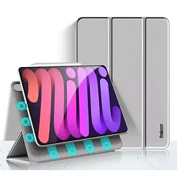 Чохол-книжка BeCover силіконовий для Apple iPad Mini 6 Gray (707522) - мініатюра 2