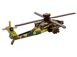 Дерев'яний 3D конcтруктор Sky Chopper, Puzzleоk (Puz-00954), 125 дет. - мініатюра 4