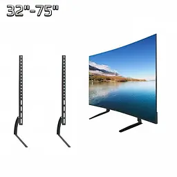 Кронштейн для телевізора V-Star D702 TV02, настільне кріплення для монітора, металевий тримач VESA 32–75", чорний