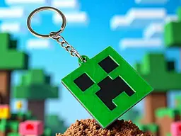 Брелок 3DSD Кріпер з гри Minecraft 4,5см - мініатюра 2