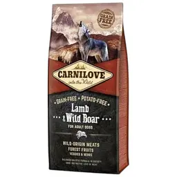 Сухий корм Carnilove Lamb & Wild Boar для дорослих собак всіх порід, ягня та кабан, 12 кг