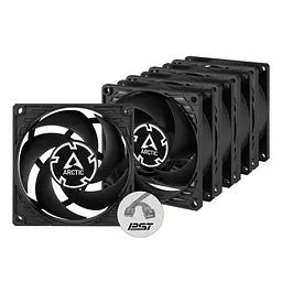 Корпусний вентилятор 80 мм Arctic P8 PWM PST 5pcs ACFAN00154A Black - мініатюра 2