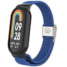 Ремінець для Xiaomi Smart Band 10/9/8, Braided Solo Loop, синій, нейлоновий плетений браслет, еластичний змінний ремінець для фітнес-трекера з надійним кріпленням, ArmorStandart (ARM86880)