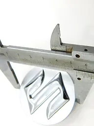 Емблеми коліс Suzuki (Сірі + Хром) 54 мм (4 шт) Оригінал 43252-63J10-CZ2 - мініатюра 5
