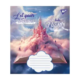 Зошит Yes Let your dreams 12 аркушів лінія (766947), в асортименті - мініатюра 3