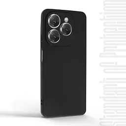 Чехол-накладка для смартфона TECNO Spark 20 Pro 4G (KJ6) противоударный, силиконовый, термополиуретановый (ТПУ), с защитой камеры и корпуса, черный, защита всего корпуса, ArmorStandart (ARM74402) - мініатюра 2