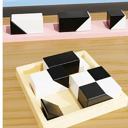 Настільна інтерактивна гра Ummi ME-149 Hidden Black and White Blocks Black / White - мініатюра 5