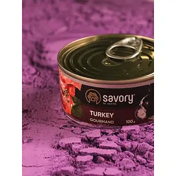 Вологий корм для дорослих собак Savory 100 г (індичка) - мініатюра 5