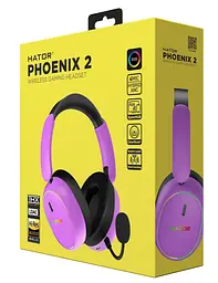 Ігрова гарнітура HATOR Phoenix 2 Hi-Res Wireless Cyber Violet (ESH42) - мініатюра 10