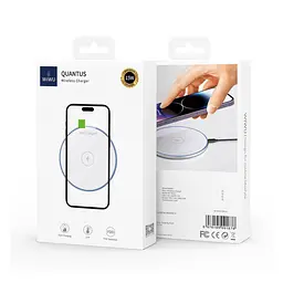 Бездротовий зарядний пристрій Wiwu Starry 15W White [Wi-W012] [94242] - мініатюра 6