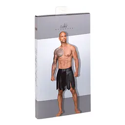 Чоловіча спідниця гладіатора Noir Handmade H053 Eco leather men's gladiator skirt, S, екошкіра - мініатюра 5
