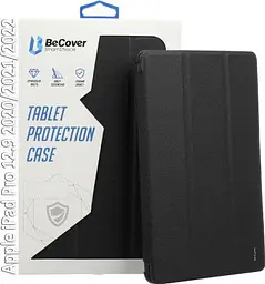 Чохол до планшета BeCover Tri Fold Hard Apple iPad Pro 12.9 2020/2021/2022 Black (709668) (709668)