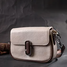 Напівкругла сумка для жінок Vintage з магнітом-засувкою з натуральної шкіри 21.5х15х6 см sum0029022 - мініатюра 9