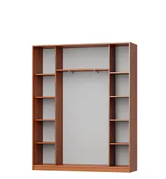 Шафа-купе тридверна MebelStar Комбо AL 3 Дзеркала 180x45x210 см Аляска білий (MBS-3238) - мініатюра 2