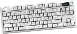 Клавіатура бездротова Ajazz AK870 V2 Maillard Switch White (AK870-V2-S-W) - мініатюра 4