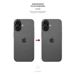 Плівка захисна Armorstandart Back panel Carbone Apple iPhone 17 Silver (ARM86192) - миниатюра 3