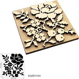Штамп для вибійки Rosa Talent №3 Вишиванка 12x13см