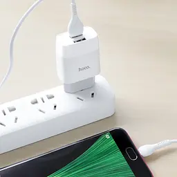 Адаптер мережевий Hoco Micro USB Cable Glorious C73A 6931474713063 - мініатюра 6