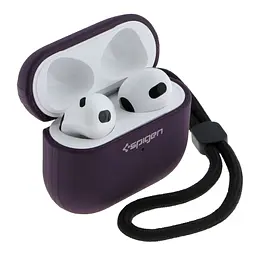 Футляр із нейлоновим шнурком Spigen Leather Armor Airpods 3 Purple (35260_3345597) - мініатюра 3