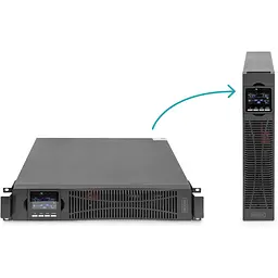 Силовий блок Digitus Power Module, 10kVA/10kW, LCD, Hardwire In/Out, RS232, USB, Rack/Tower - мініатюра 2