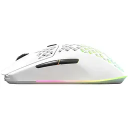 Мишка SteelSeries Aerox 3 Wireless Snow, RGB, 18000dpi., 6кн., біла - мініатюра 2