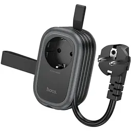 Мережевий подовжувач Hoco NS7 Sharp USB-C/USB-A Чорний
