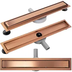 Душовий канал Rea Pure Neo 60 см brushed copper REA-G8020