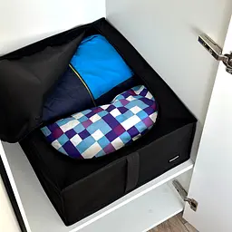 Кофр ORGANIZE для зберігання взуття та речей на 2 відділи 50*41*18 см (чорний) - мініатюра 4
