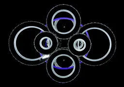 Стельова LED люстра з пультом і нічником Splendid-Ray 30-4027-71 - мініатюра 9