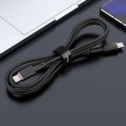 Дата кабель Acefast C2-03 USB-C to USB-C zinc alloy silicone (1.2m) Black - мініатюра 4