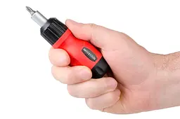Викрутка з набором біт Intertool реверсивна (6 предметів) VT-1009 - мініатюра 6
