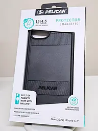 Оригінальний протиударний чохол для iPhone 15 Plus Pelican Protector MagSafe Black аналог OtterBox Symmetry - мініатюра 2