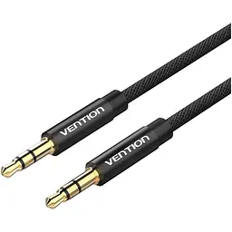 Кабель мультимедійний 3.5mm M to 3.5mm M 1.0m fabric black Vention (BAGBF)