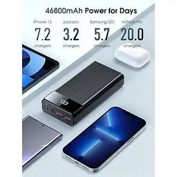 Портативний зарядний пристрій швидка зарядка 46800mAh PD22.5W QC 3.0 - мініатюра 2