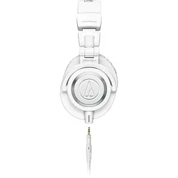 Провідні професійні навушники Audio-Technica ATH-M50X з вбудованими басами, роз'єм 3,5 мм Білі - мініатюра 2