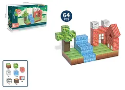 Конструктор My World Магнітні блоки 2.3 см , 64 елементи (7120489)