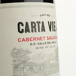 Вино Carta Vieja Cabernet Sauvignon червоне сухе 0.75 л - мініатюра 3