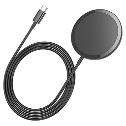 Бездротовий ЗП HOCO CW52 Enjoy magnetic wireless fast charging чорний - мініатюра 3