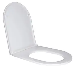 Сидіння для унітазу Qtap (Robin, Scorpio) з мікроліфтом Slim Duroplast, Quick Release QT99HY2049W - мініатюра 2