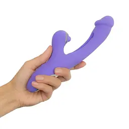 Вібратор-кролик із вагінальним відростком Good Vibes Only - Tess Rabbit Vibrator with G-Spot Stimulator - мініатюра 7