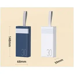 Зовнішній акумулятор Remax PowerBank Chinen 20W+22.5W PD+QC Fast Charging with LED 30000mAh Blue (RPP-320) 60421-ska - мініатюра 6